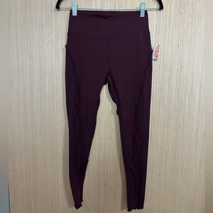 Free People Movement Hearts Aflutter Fig Jam Leggings, Size Small (v)